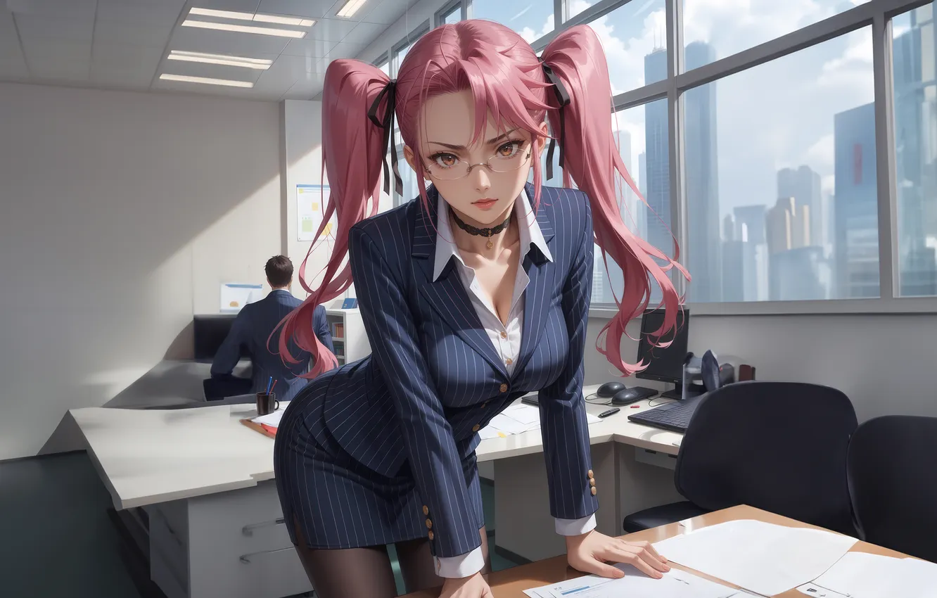 Photo wallpaper office, command, takeover, confidence