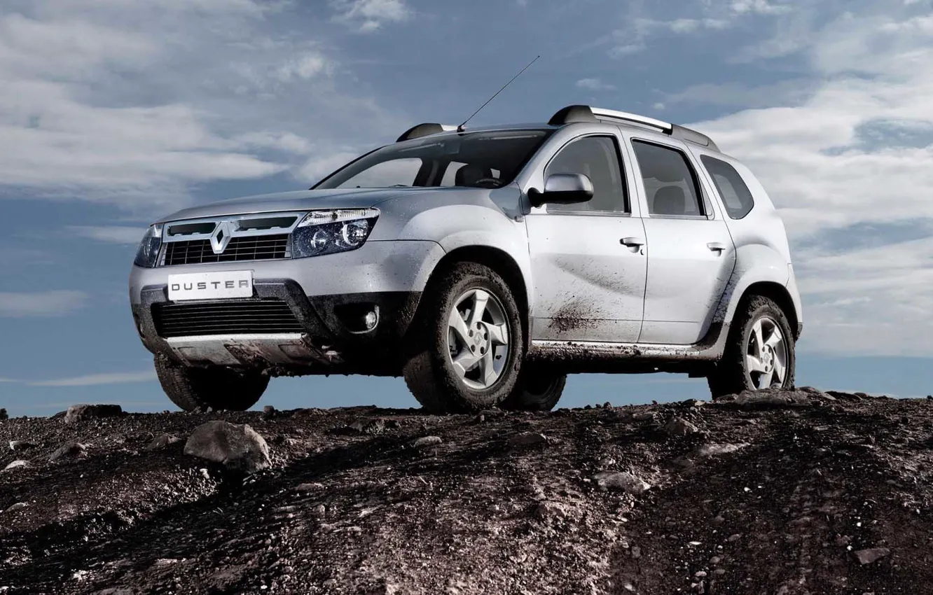 Photo wallpaper dirt, Renault, Reno, crossover, Duster, duster, compact