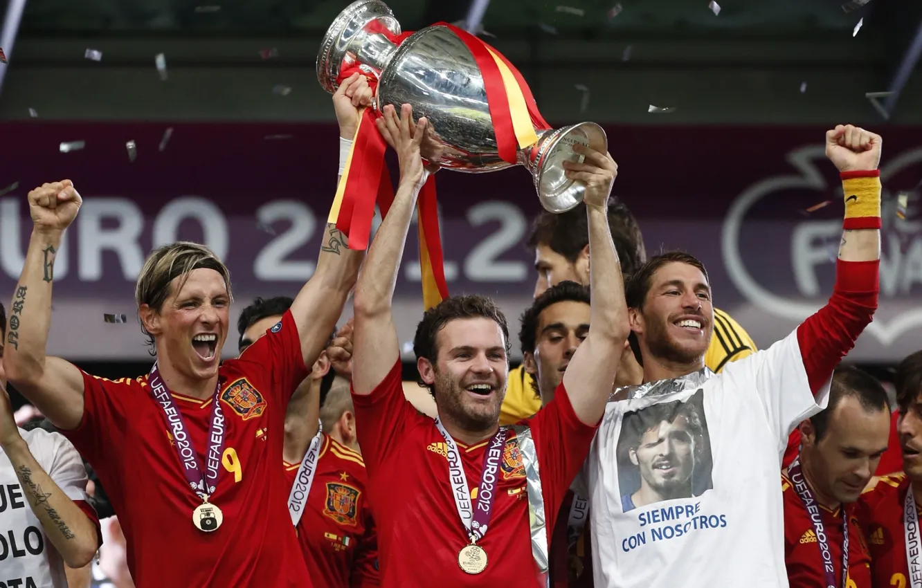 Photo wallpaper Football, Spain, spain, Cup, football, Fernando Torres, Champions, Torres