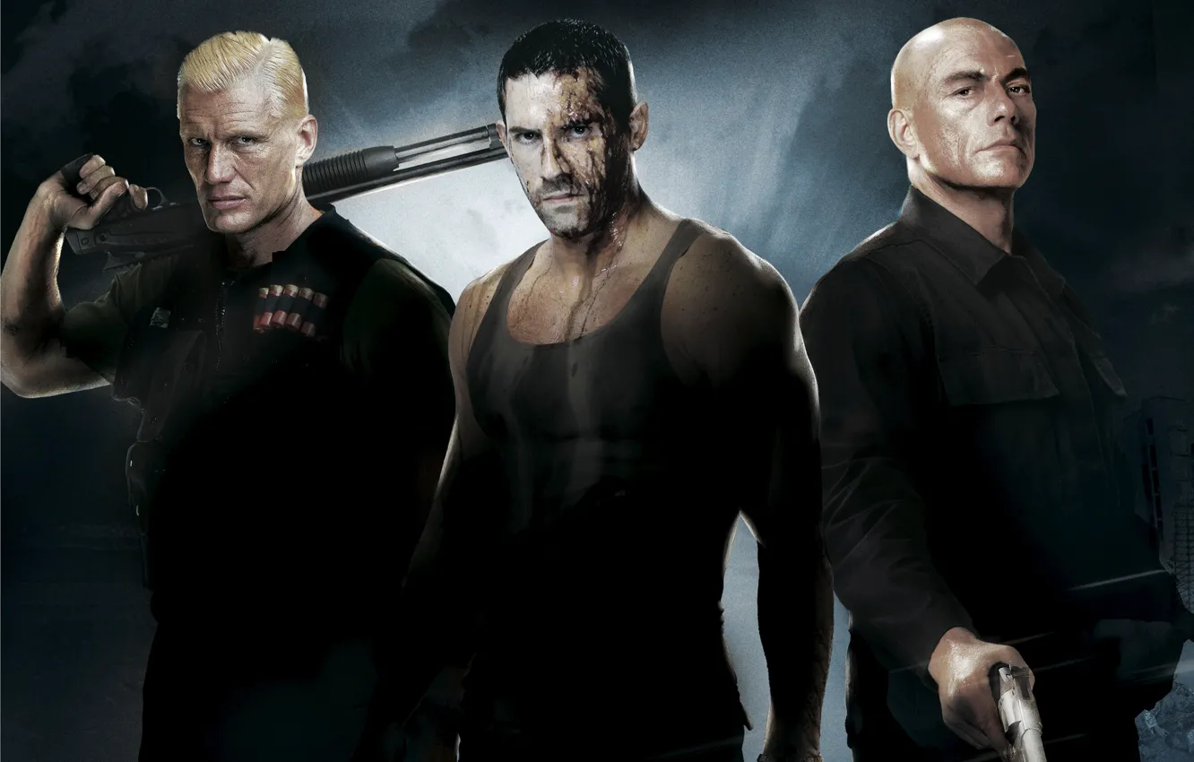 Photo wallpaper Jean-Claude Van Damme, Jean-Claude Van Damme, Scott Edkins, Scott Adkins, Andrew Scott, Dolph Lundgren, Dolph …