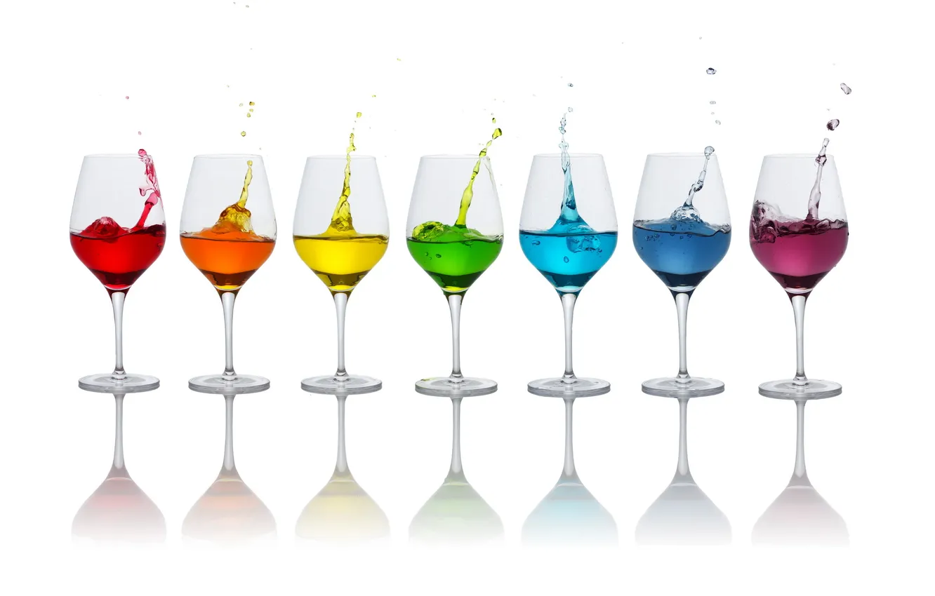 Photo wallpaper glass, color, form