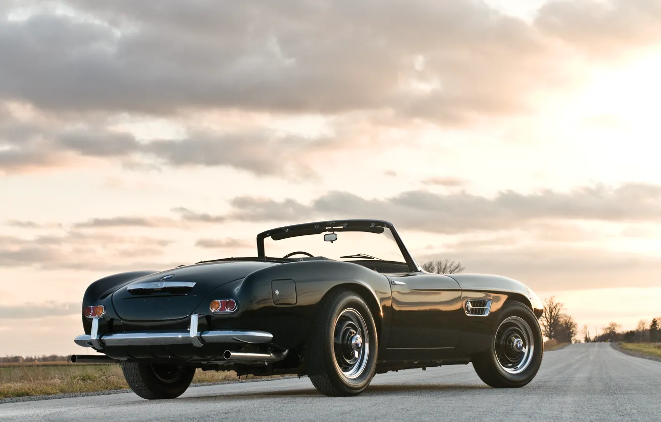 Photo wallpaper BMW, black, 507, 1959, BMW 507