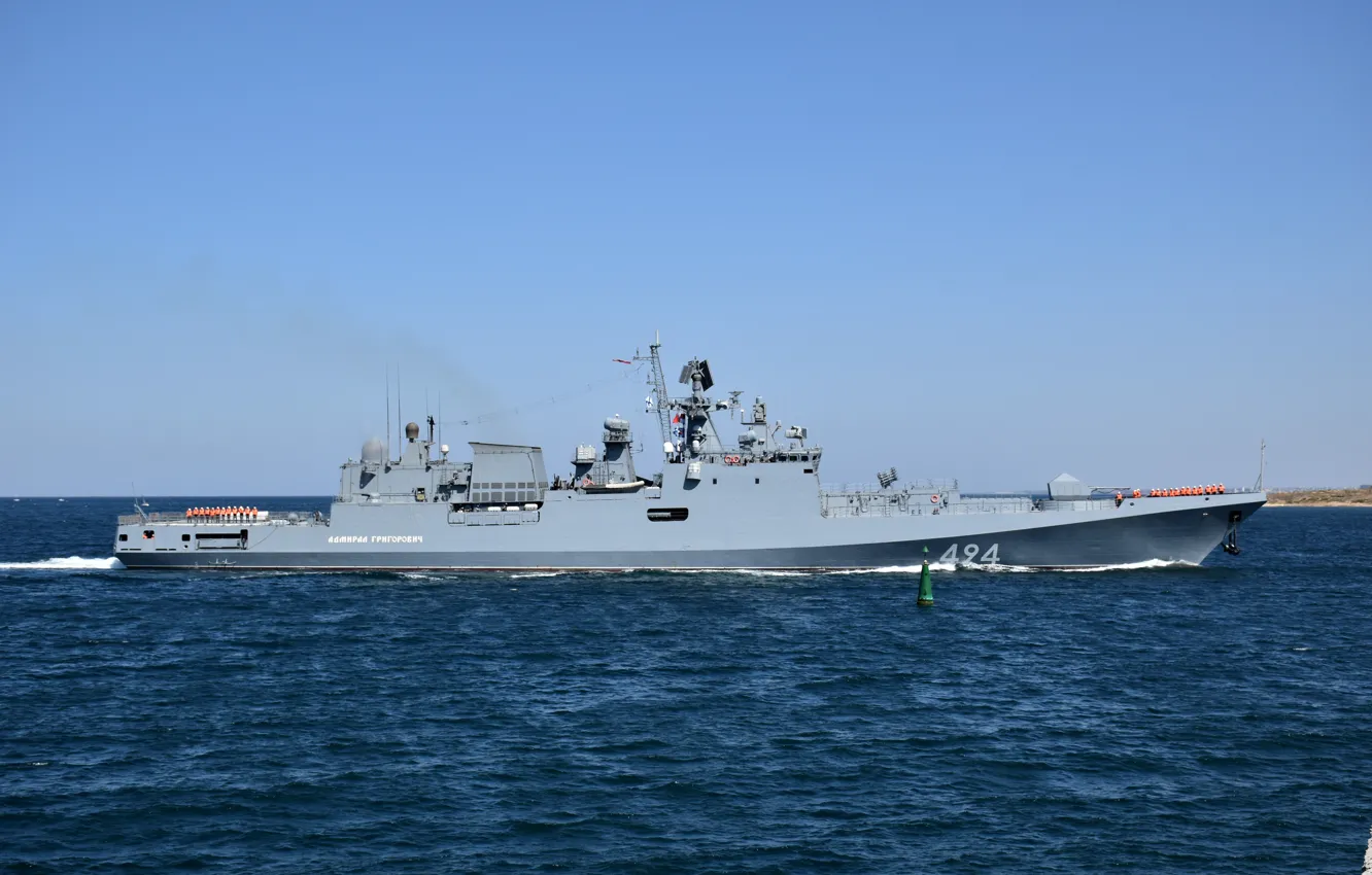 Photo wallpaper frigate, The black sea, Admiral Grigorovich