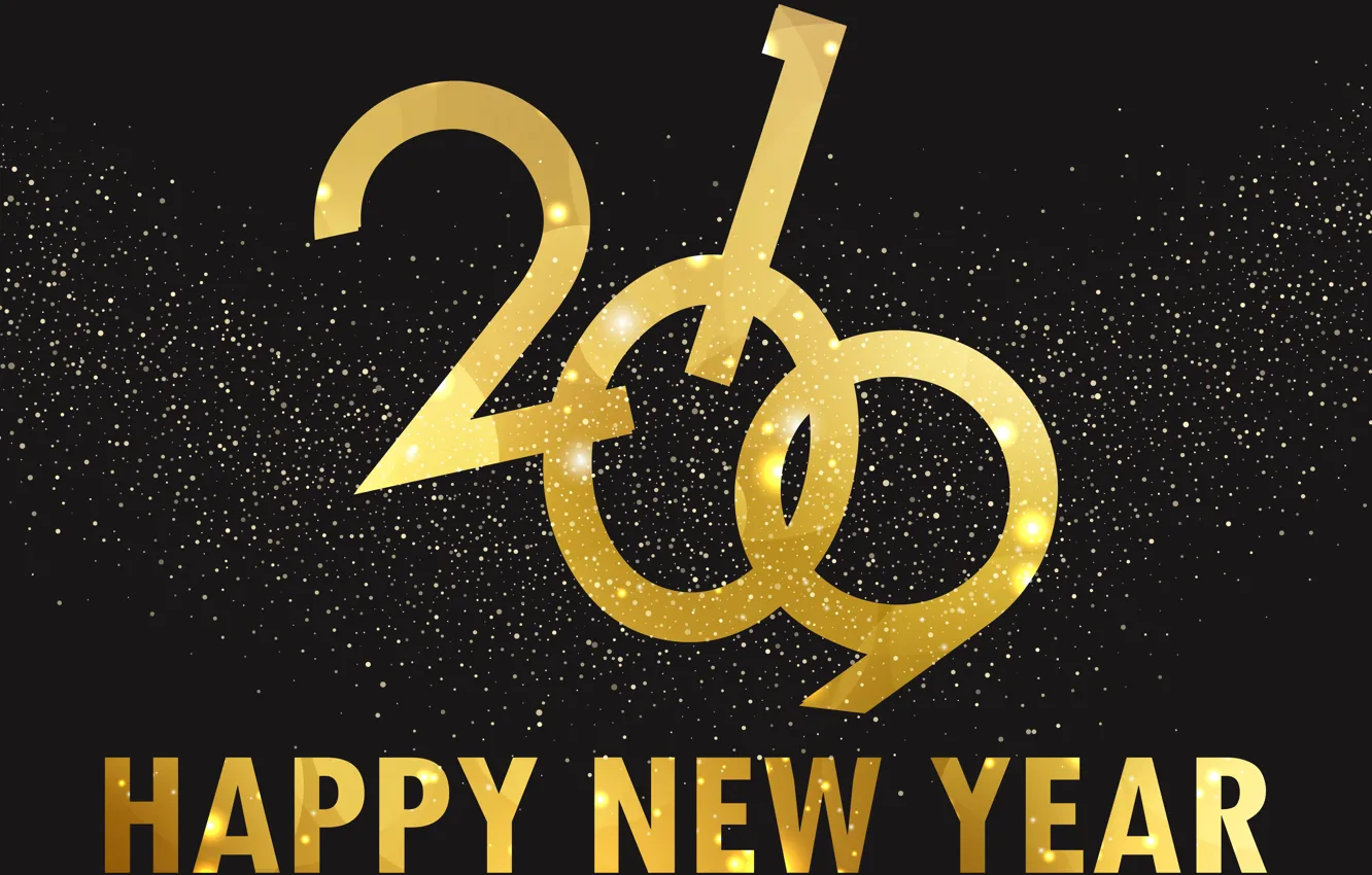Photo wallpaper background, gold, New Year, golden, New Year, Happy, 2019