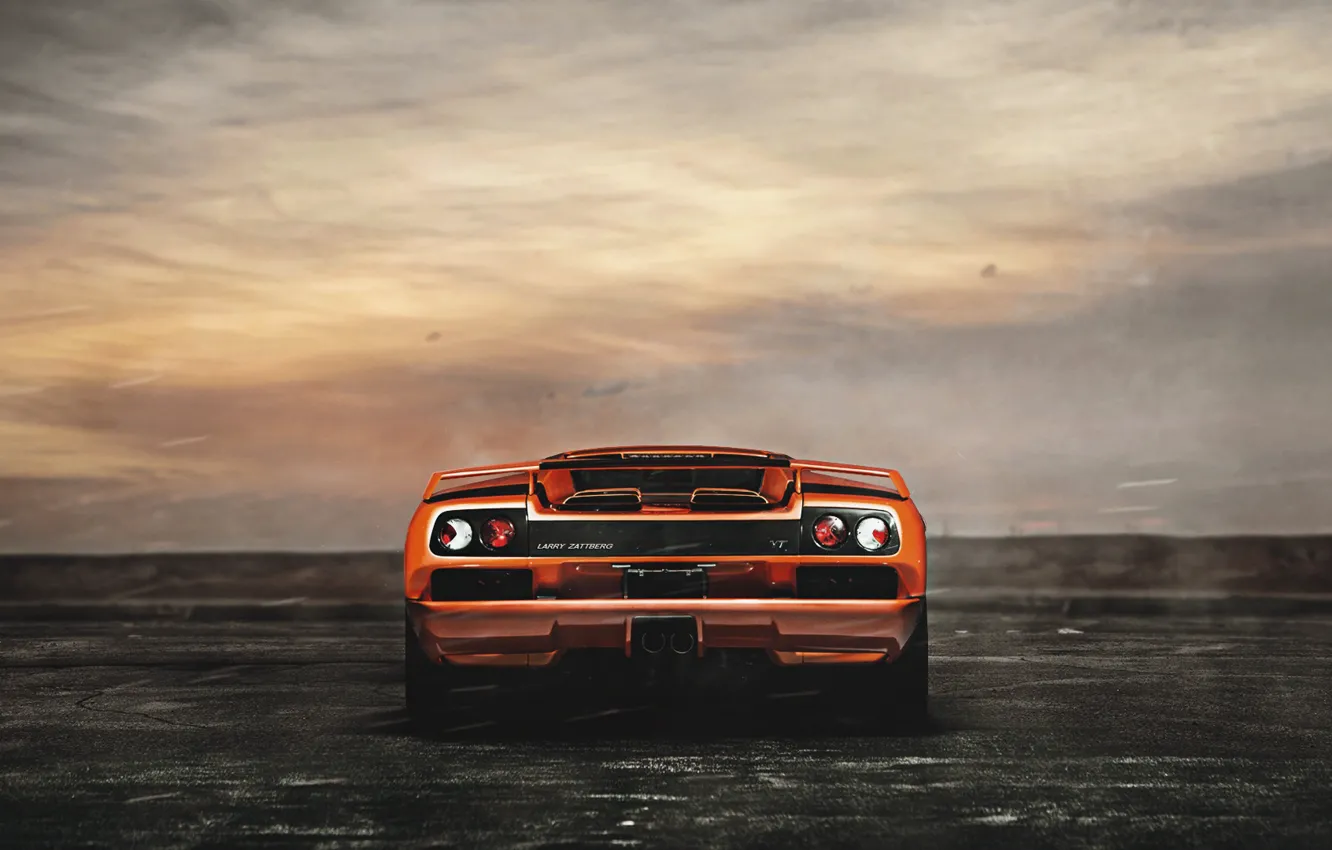 Photo wallpaper Auto, Lamborghini, Machine, Supercar, Diablo, Rendering, Lamborghini Diablo, Jeremy Cliff