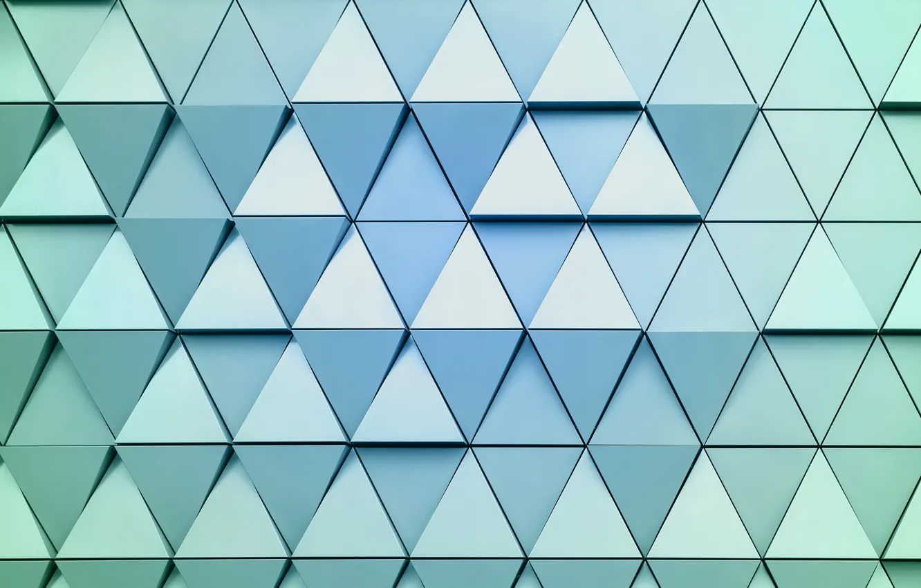 Photo wallpaper Abstraction, A lot, Triangles, Wall
