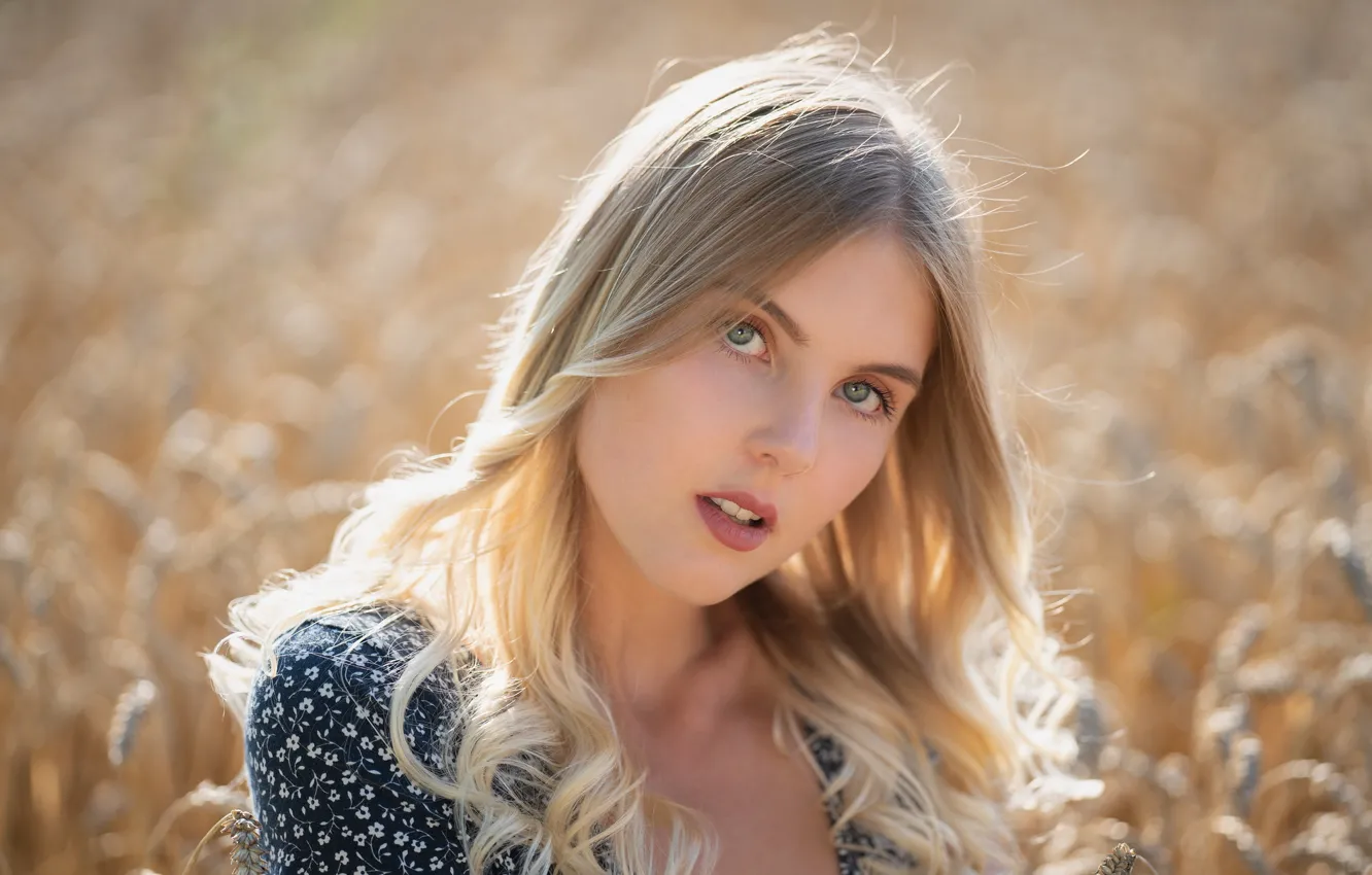 Photo wallpaper look, girl, face, model