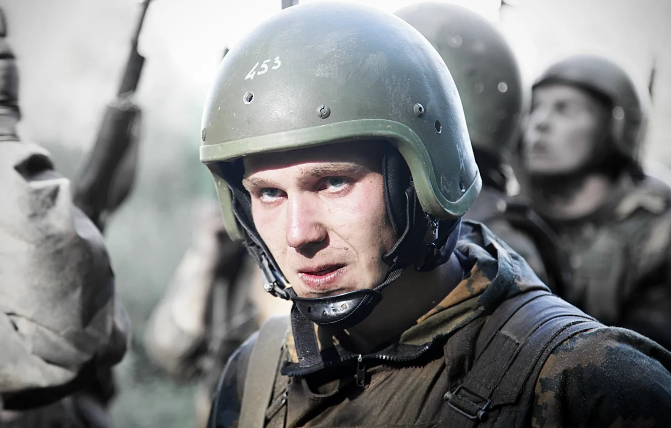 Photo wallpaper look, fighter, Russia, takes, army, MIA, purpose, special