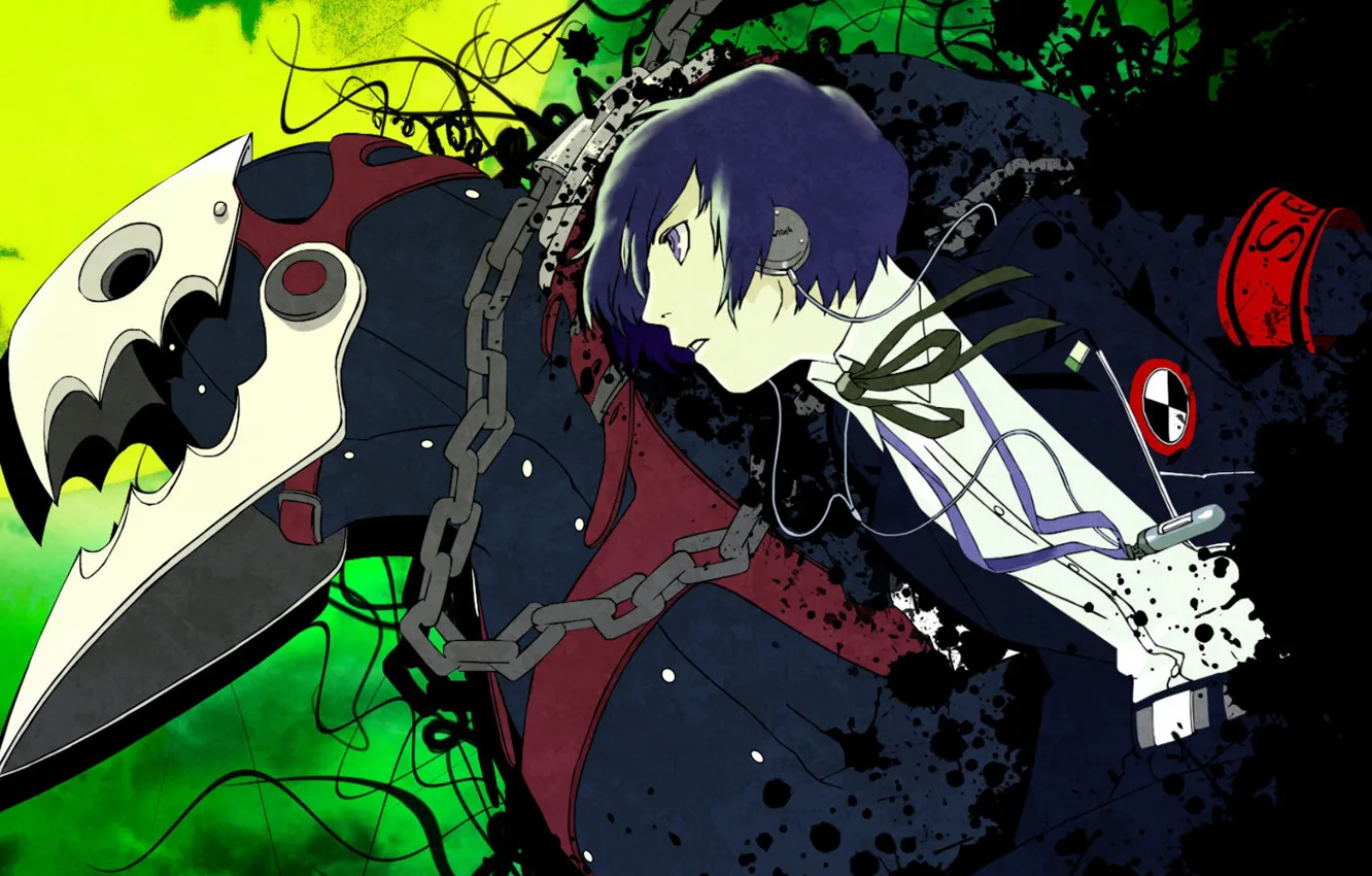 Photo wallpaper the game, monster, anime, art, guy, person, Persona