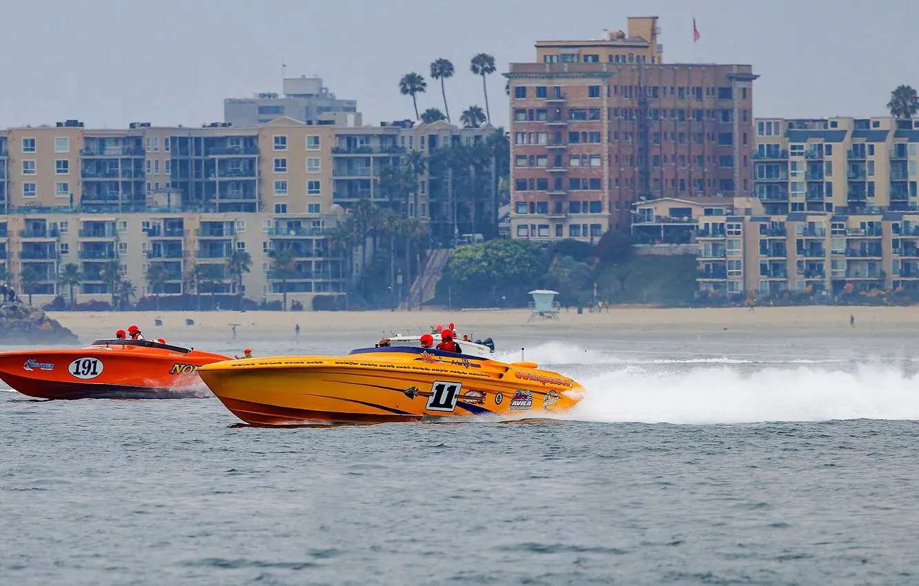 Photo wallpaper race, boat, speed