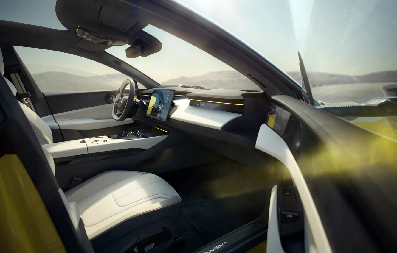 Photo wallpaper Lotus, car interior, 2024, Emeya, Lotus Emeya