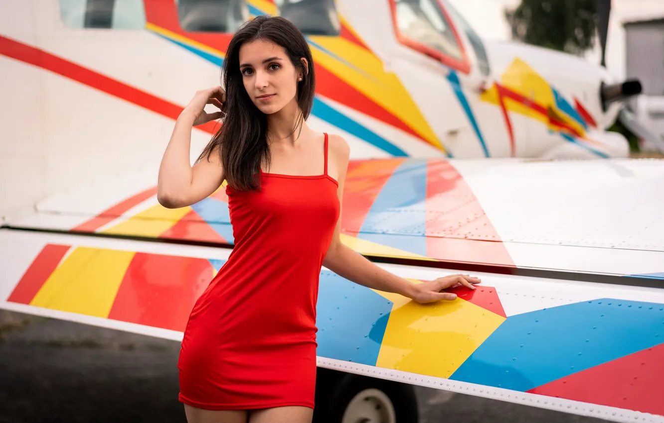 Photo wallpaper girl, background, Vanessa