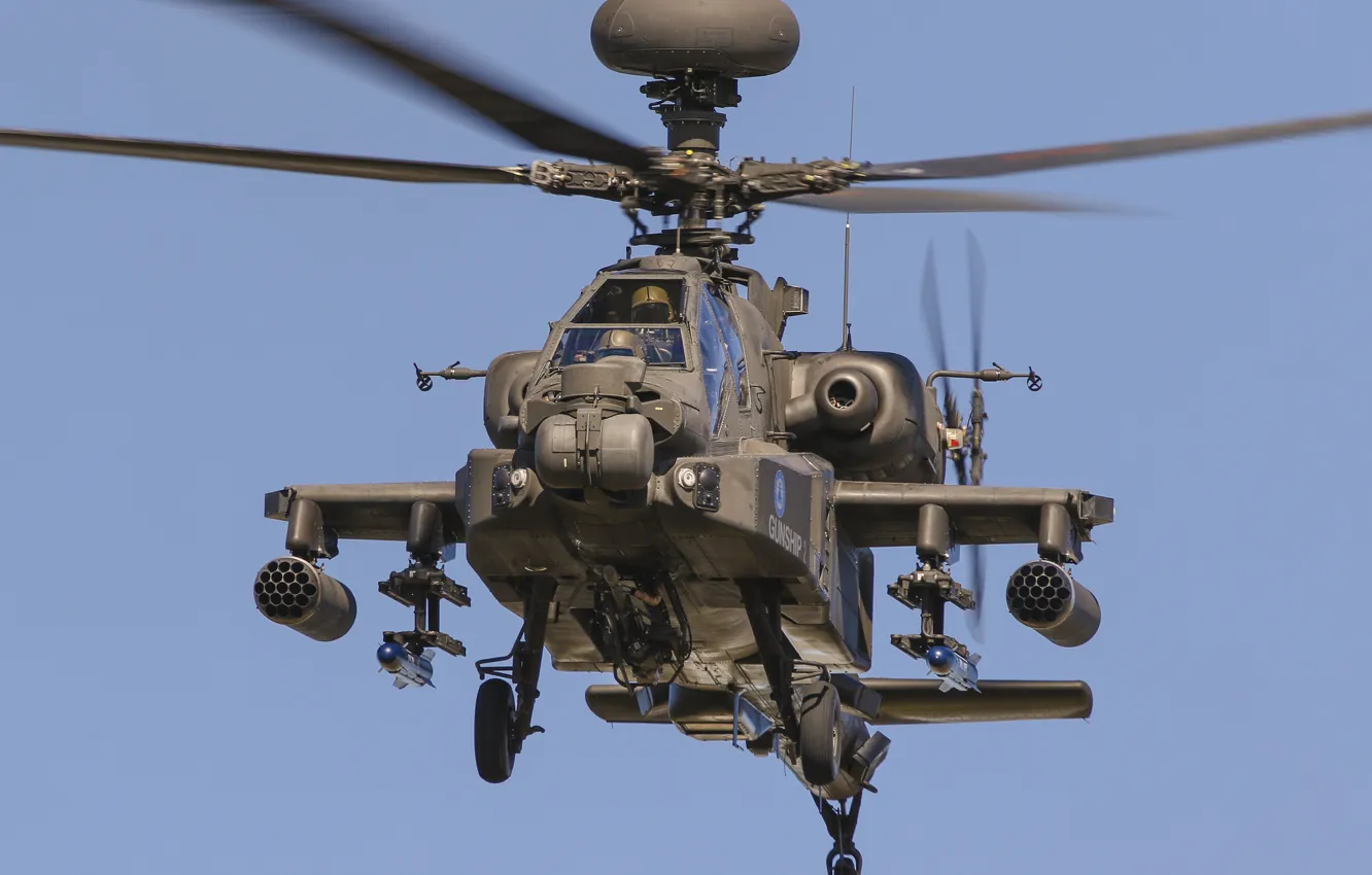 Photo wallpaper helicopter, Apache, AH-64D, shock, "Apache"