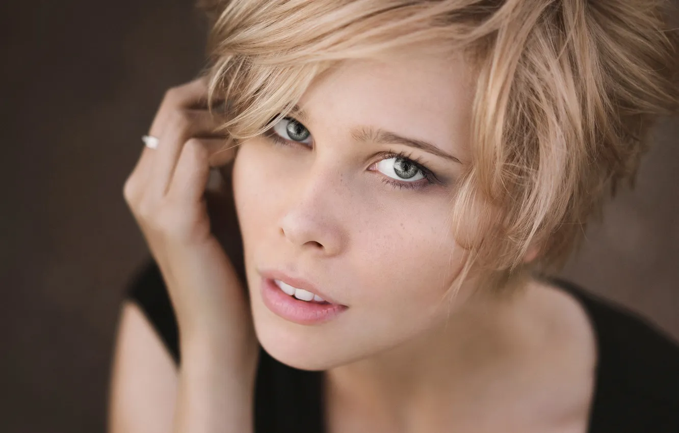 Photo wallpaper portrait, freckles, Martin Kühn, Fynn Tastic