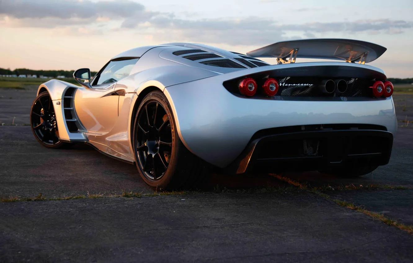 Photo wallpaper Wallpaper, supercar, back, Hennessey, Venom GT, hypercar, powerful
