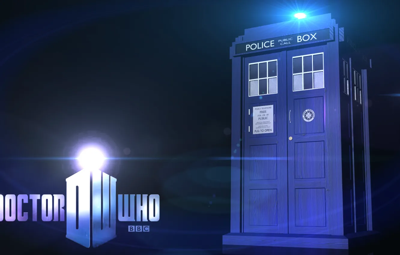 Photo wallpaper background, logo, Doctor Who, Doctor Who, The TARDIS, BBC, TARDIS, Police Box
