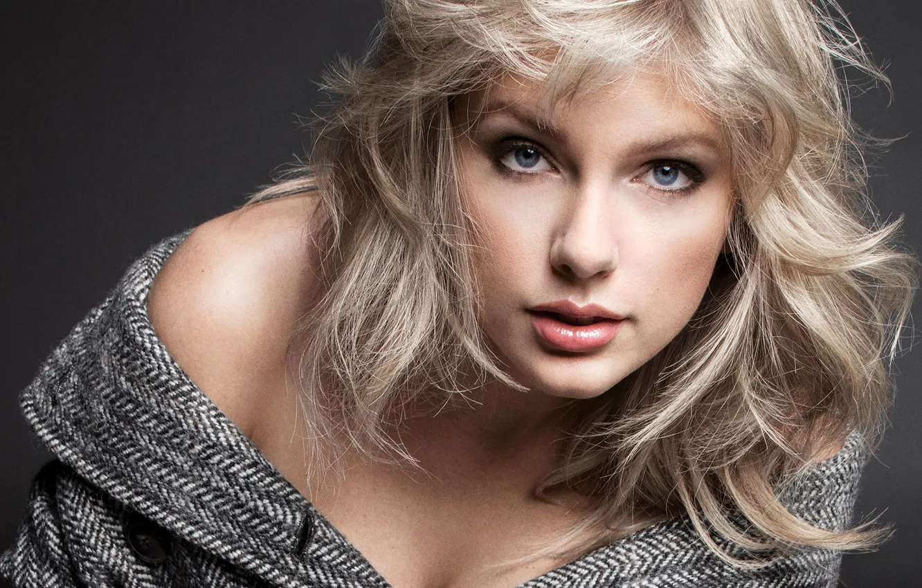 Photo wallpaper look, girl, face, photo, makeup, singer, Taylor Swift