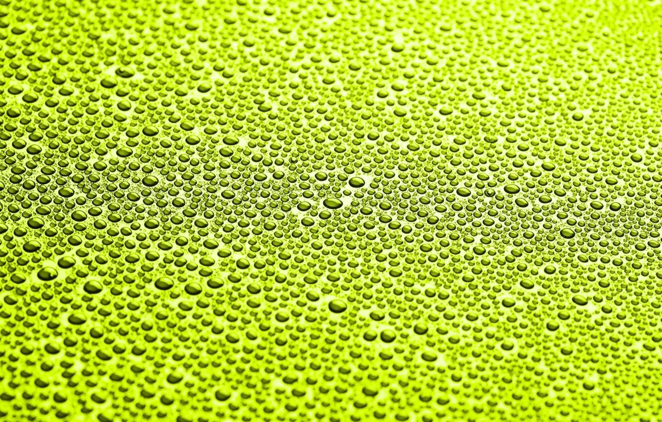 Photo wallpaper water, drops, abstraction, green, Rosa, Wallpaper