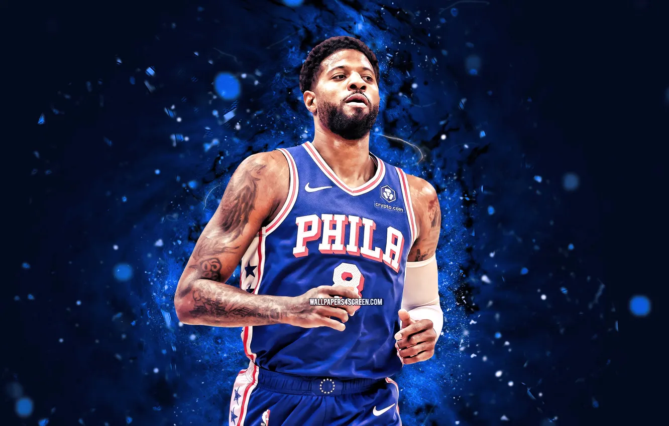 Photo wallpaper basketball, NBA, Paul, American, Philadelphia, Paul George, GEORGE, Philadelphia 76ers