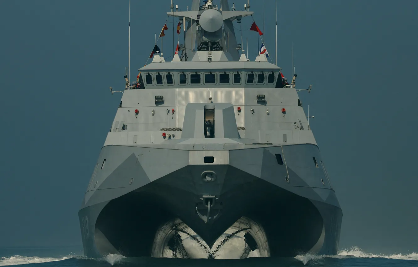 Photo wallpaper Taiwan, catamaran, Corvette, ROCS Ta Chiang, PPG-619