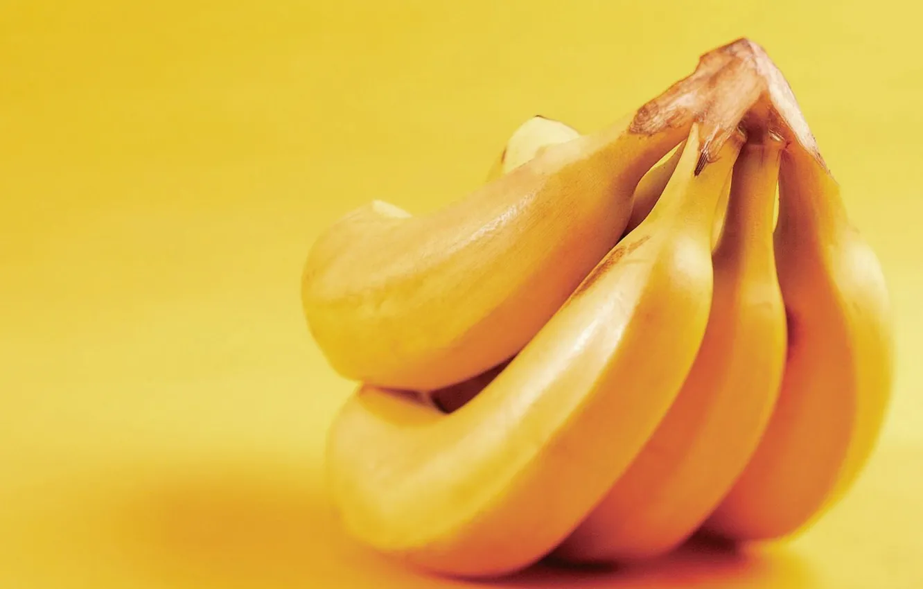 Photo wallpaper yellow, bananas