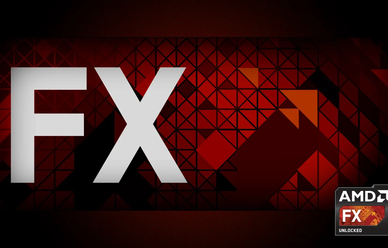 Photo wallpaper red, AMD