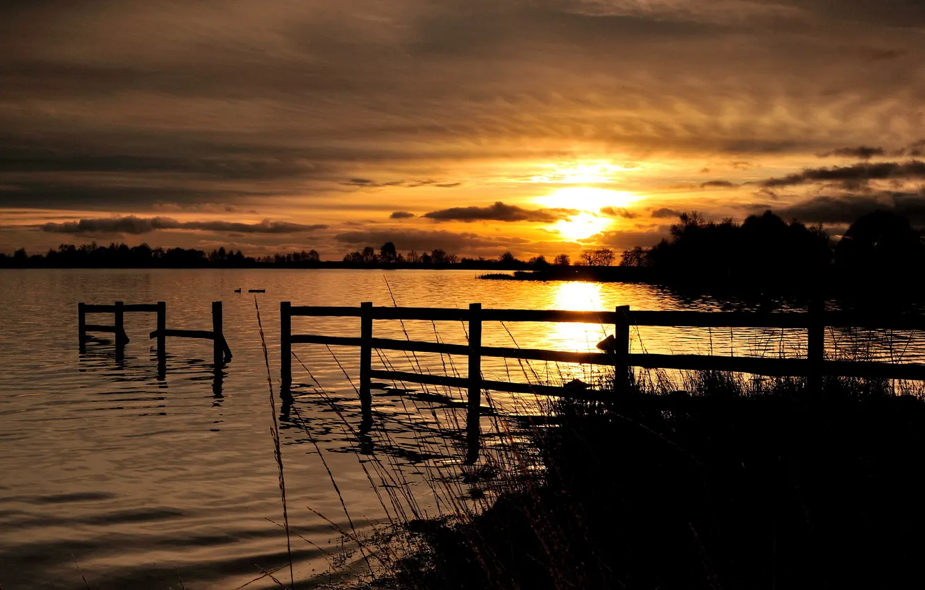 Photo wallpaper water, landscape, nature, lake