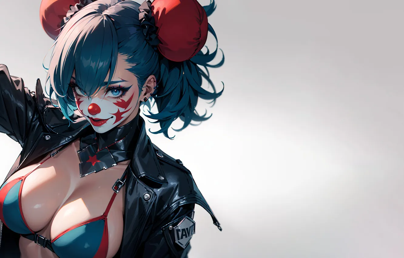 Photo wallpaper look, girl, Joker