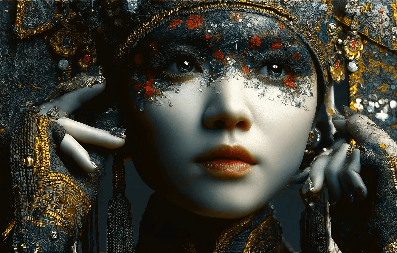 Photo wallpaper wallpaper, face, High Definition