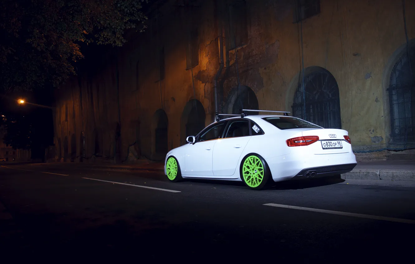 Photo wallpaper Audi, the evening, Stance, spb, S-line, Audi. SPb