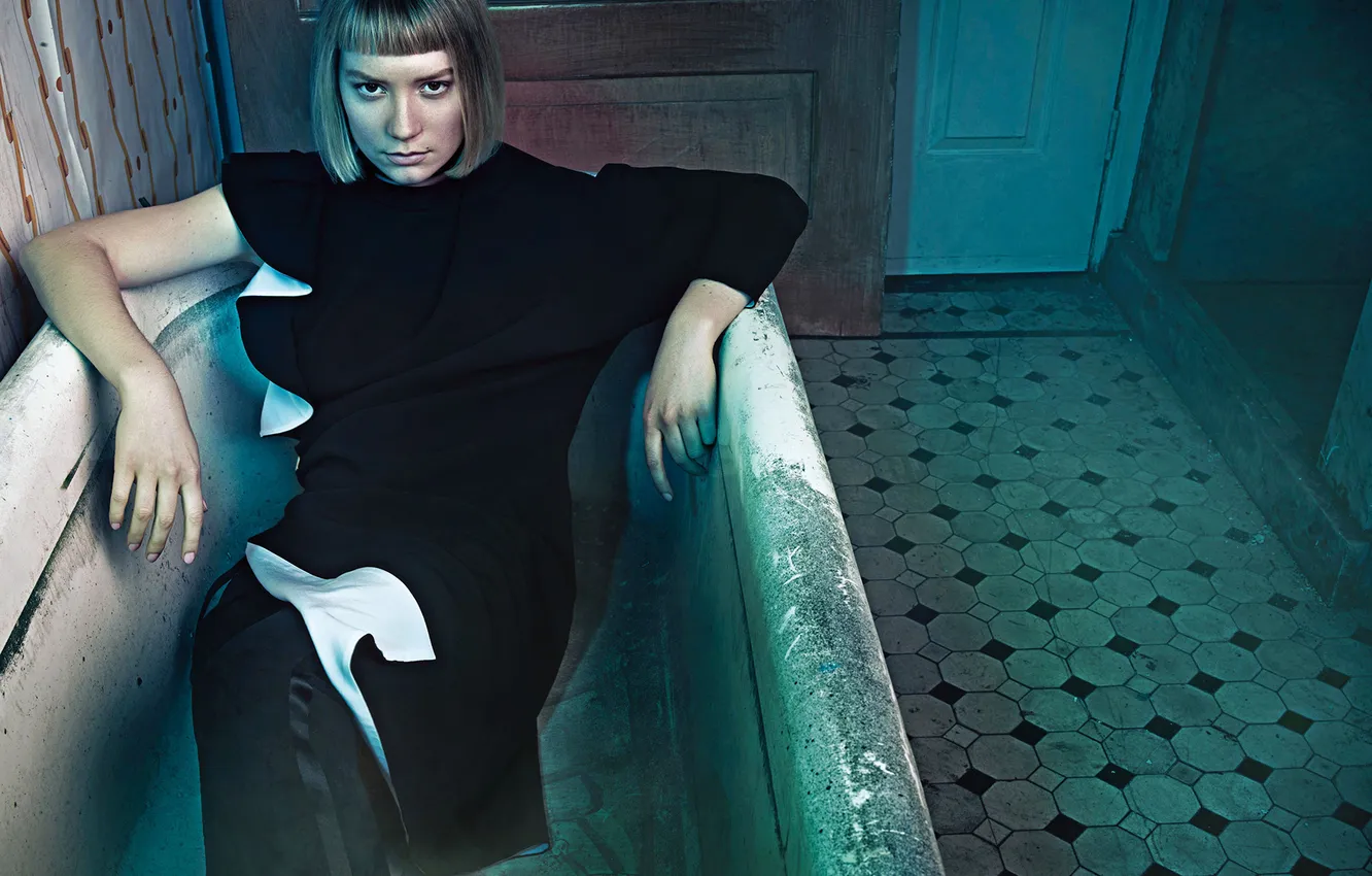 Photo wallpaper style, makeup, dress, actress, hairstyle, blonde, photographer, bath