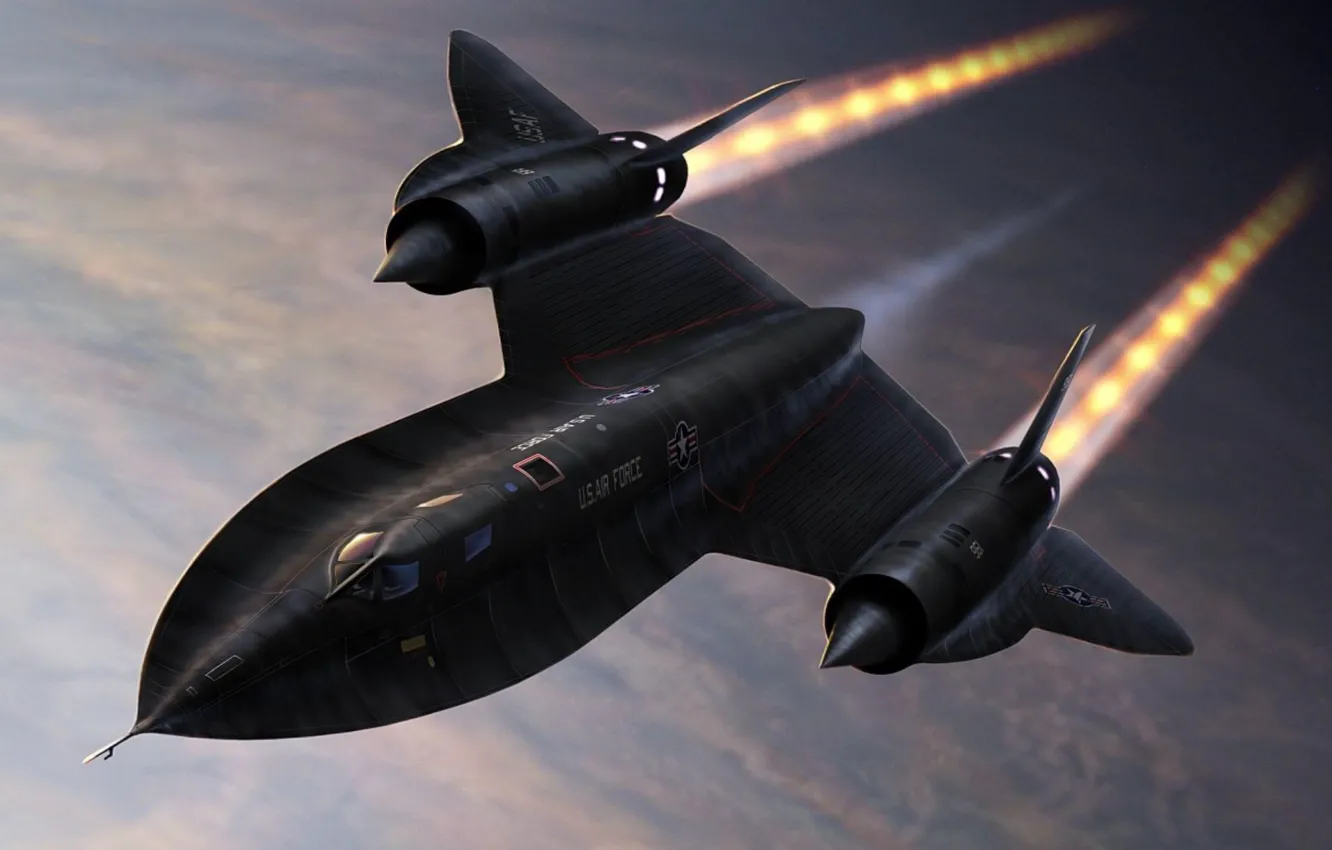 Photo wallpaper Blackbird, lockheed plane, top speed, sr 7 1
