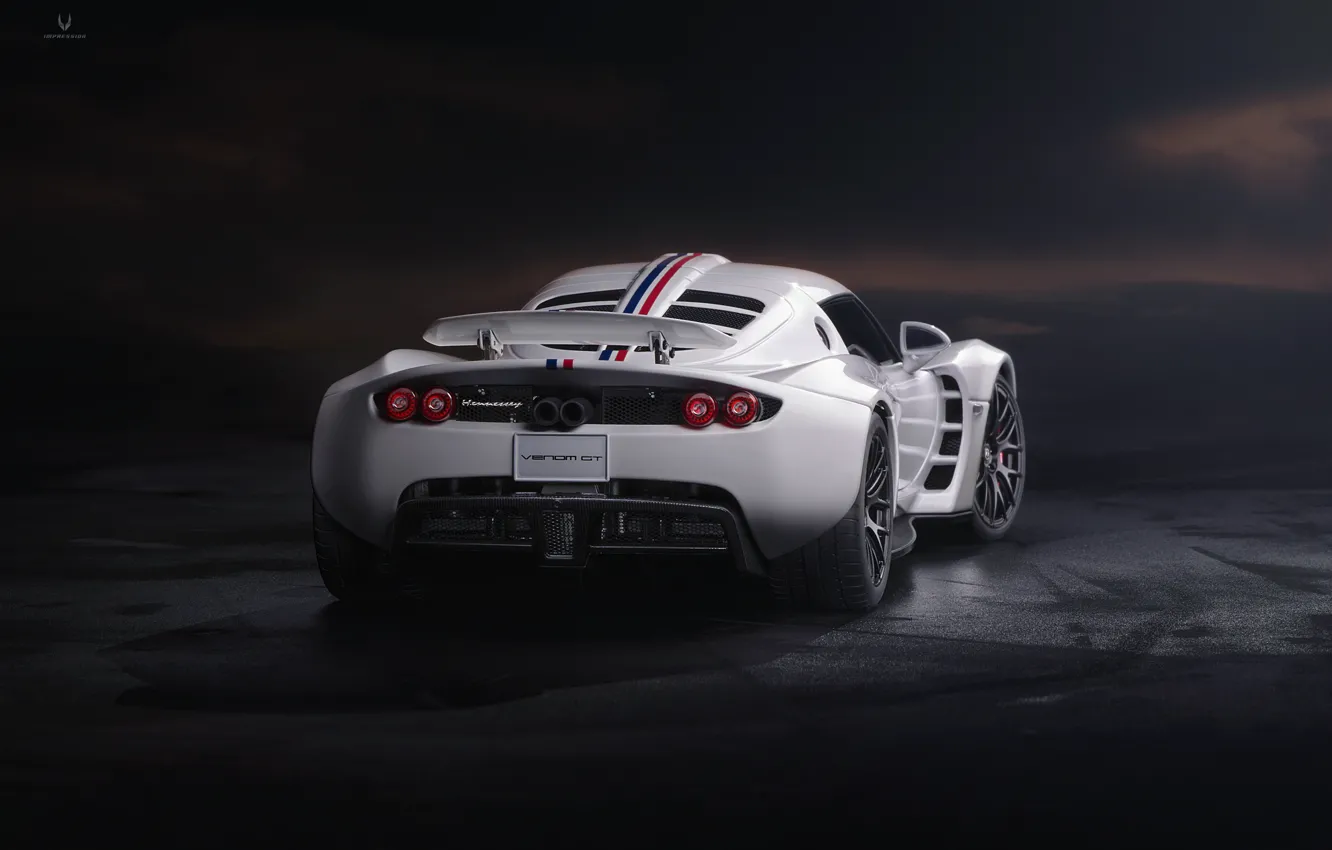 Photo wallpaper white, Hennessey, Venom GT