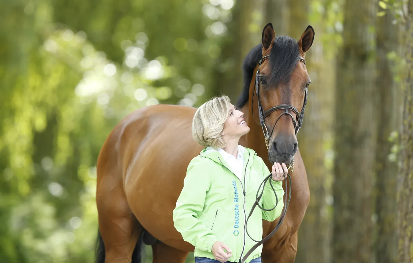 Photo wallpaper horse, horse, jumping, horse, equestrian, meredith michaels beerbaum