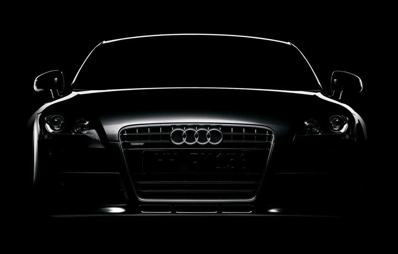 Photo wallpaper Audi, black, contour
