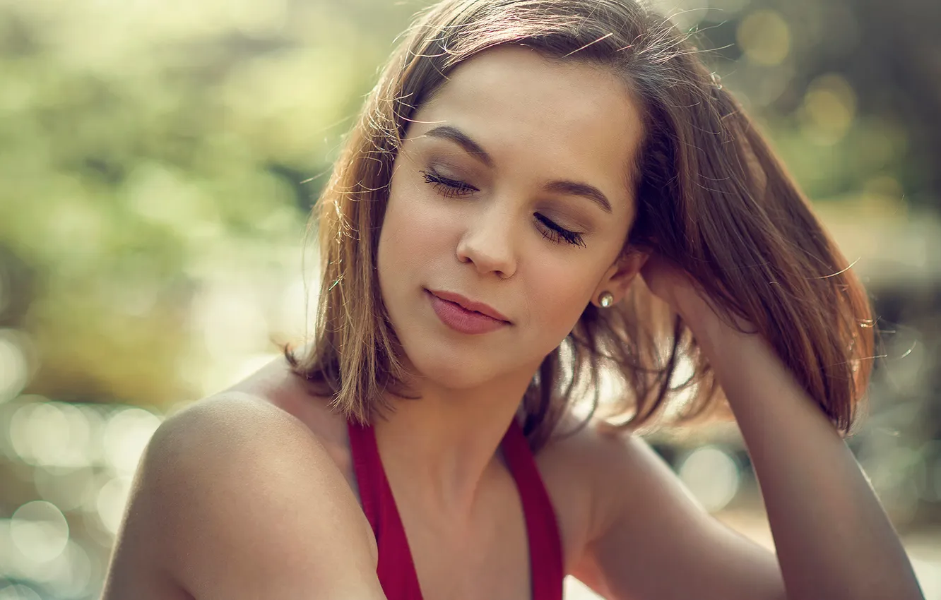 Wallpaper model, portrait, sunlight, Marie-Lou Lagrange for mobile and ...