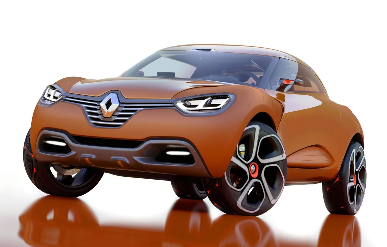 Photo wallpaper Concept, lights, logo, Renault, the front, Reno, Captur