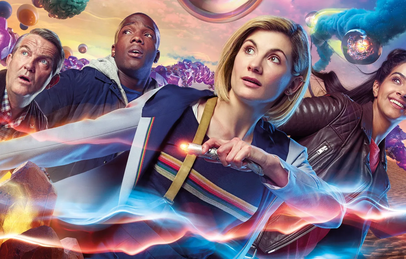 Photo wallpaper fiction, Doctor Who, Doctor Who, Jodie Whittaker, sonic screwdriver, The Thirteenth Doctor, Thirteenth Doctor, Tosin …