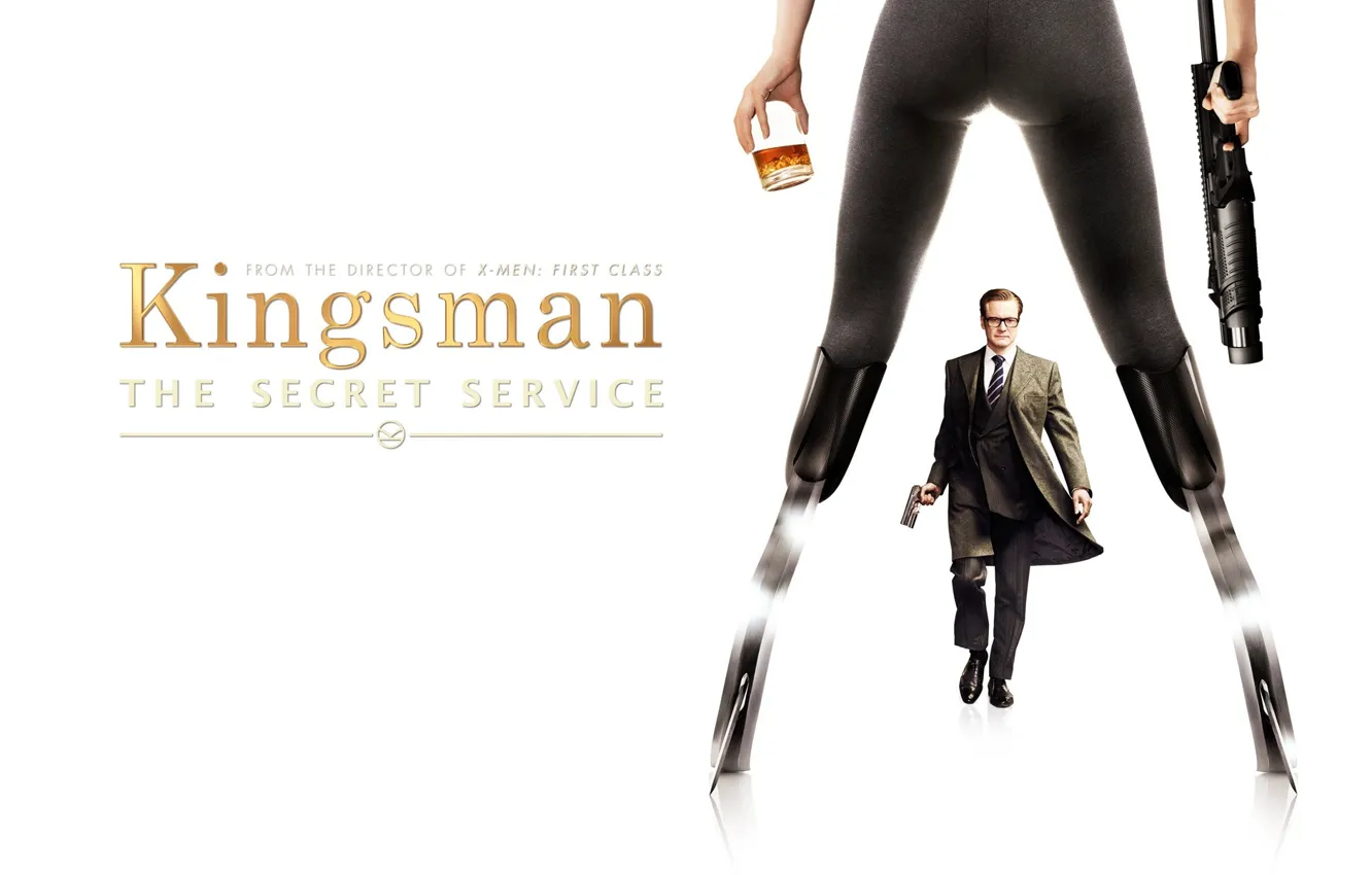 Photo wallpaper weapons, male, Thriller, action, 2014, Kingsman, The Secret Service, The secret service