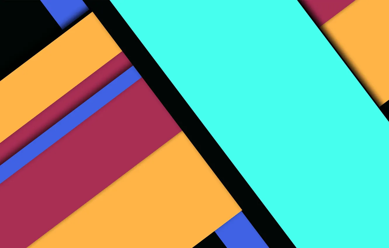 Photo wallpaper blue, yellow, strip, blue, black, geometry, design, color