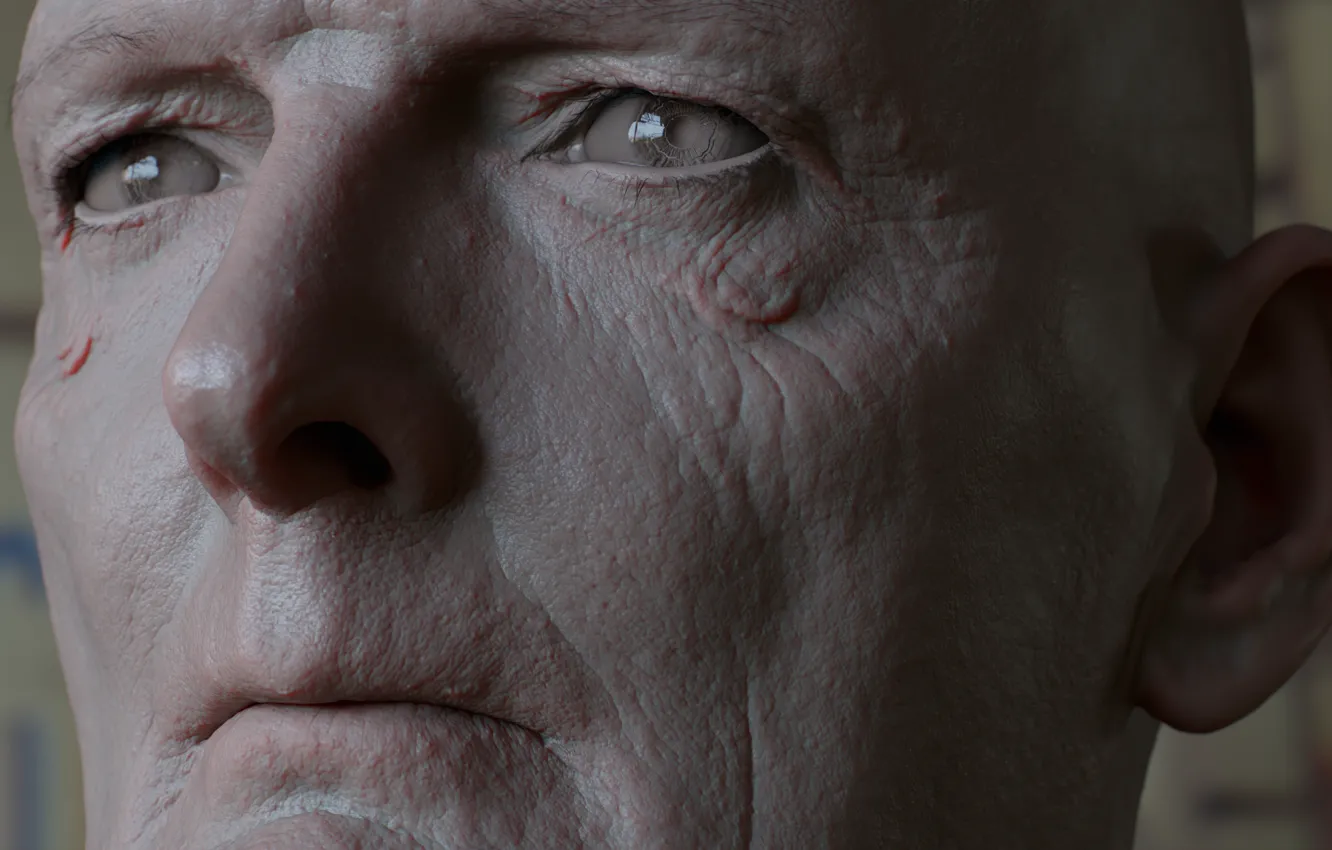 Photo wallpaper people, male, Sweater man, 3D Scan Store