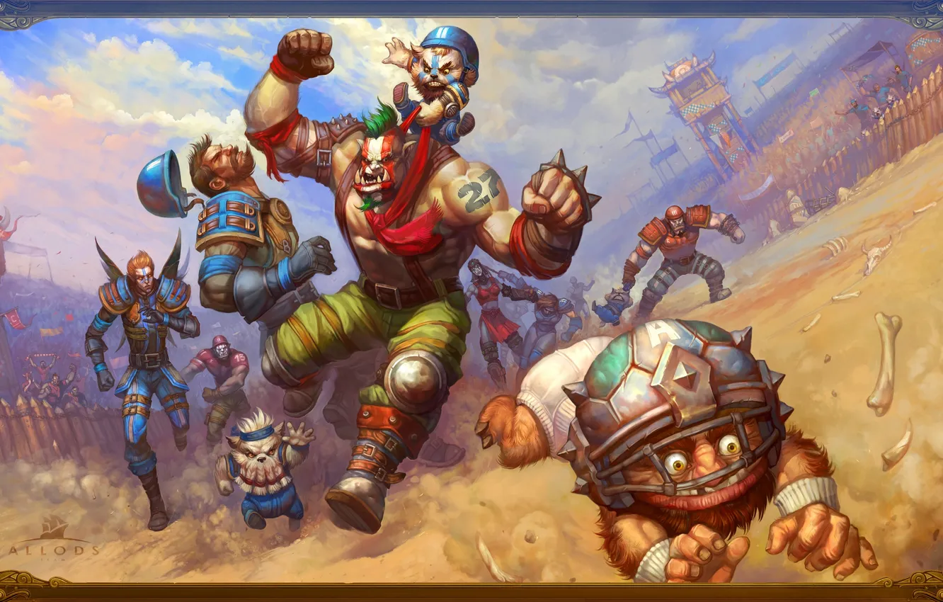 Photo wallpaper sport, elf, Allods Online, Allods Online, Goblin, Orc, Empire, tribune