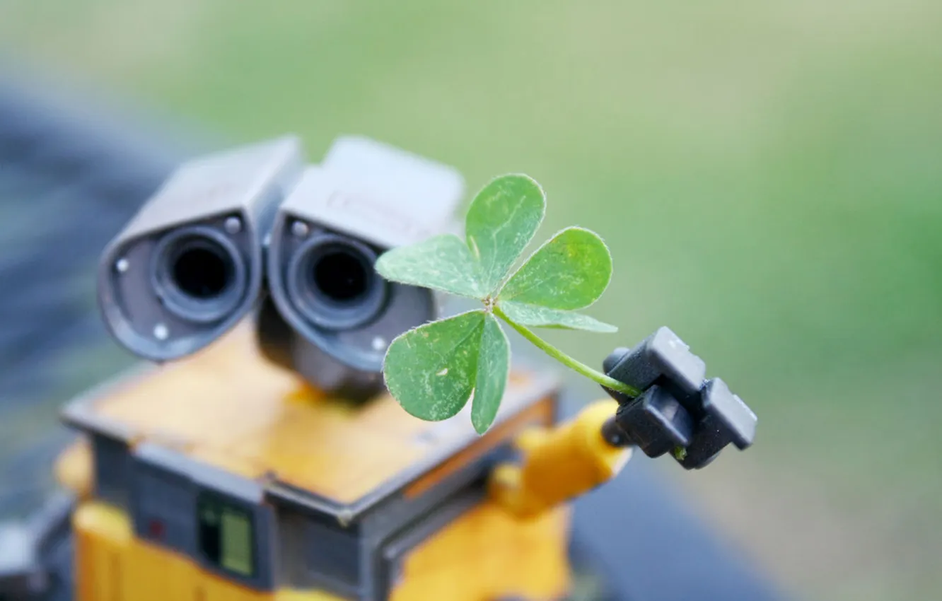 Photo wallpaper wall-e, rendering, plant