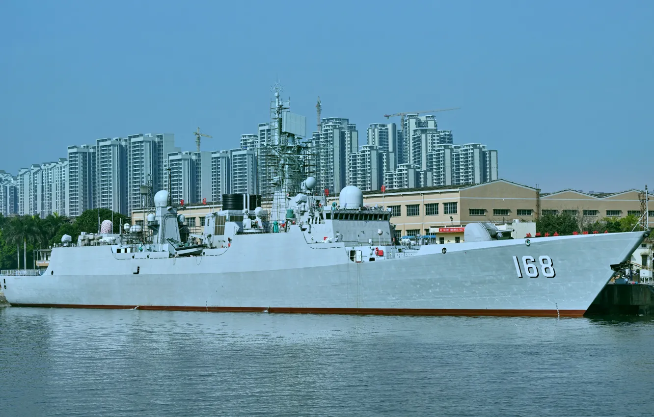 Photo wallpaper destroyer, Guangzhou, the Chinese Navy