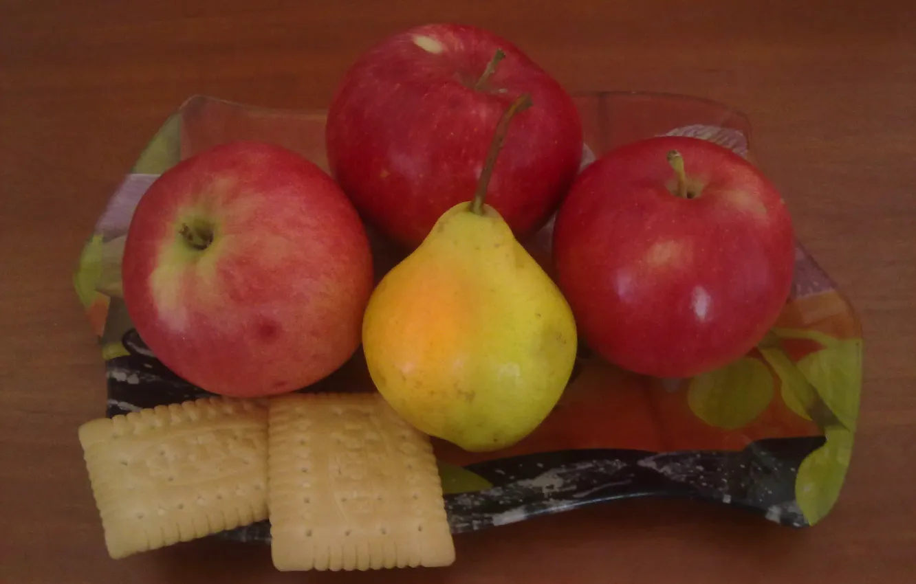 Photo wallpaper summer, apples, cookies, Fruit, pear, vitamins