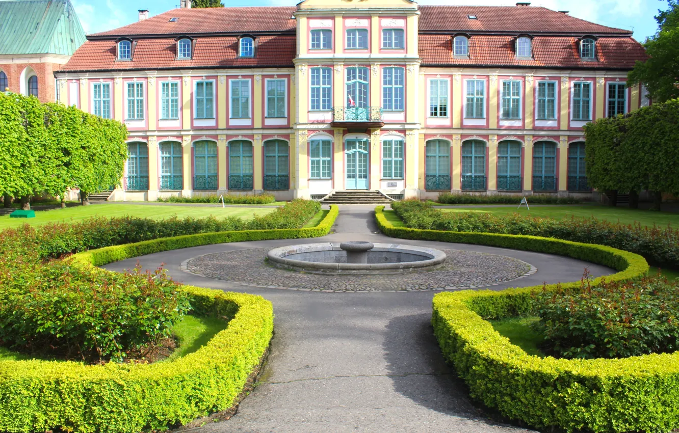 Photo wallpaper house, park, garden