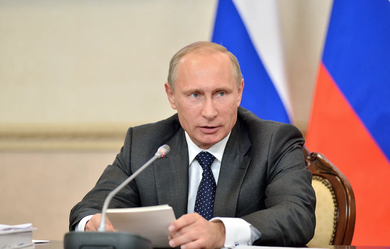 Photo wallpaper Putin, male, The President Of Russia, Vladimir Putin, Vladimir Putin, 2014, Vladimir Vladimirovich Putin