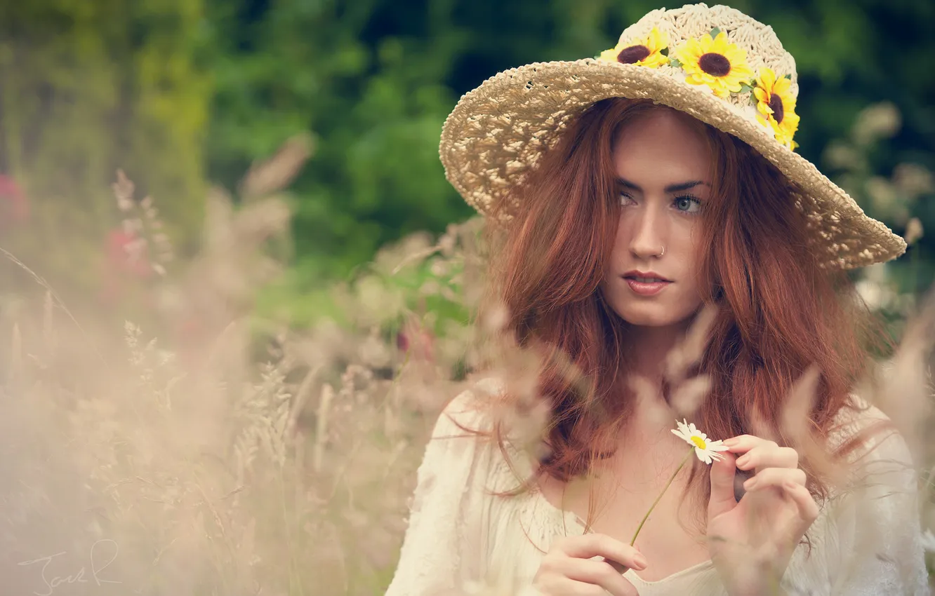 Photo wallpaper look, girl, Jenny