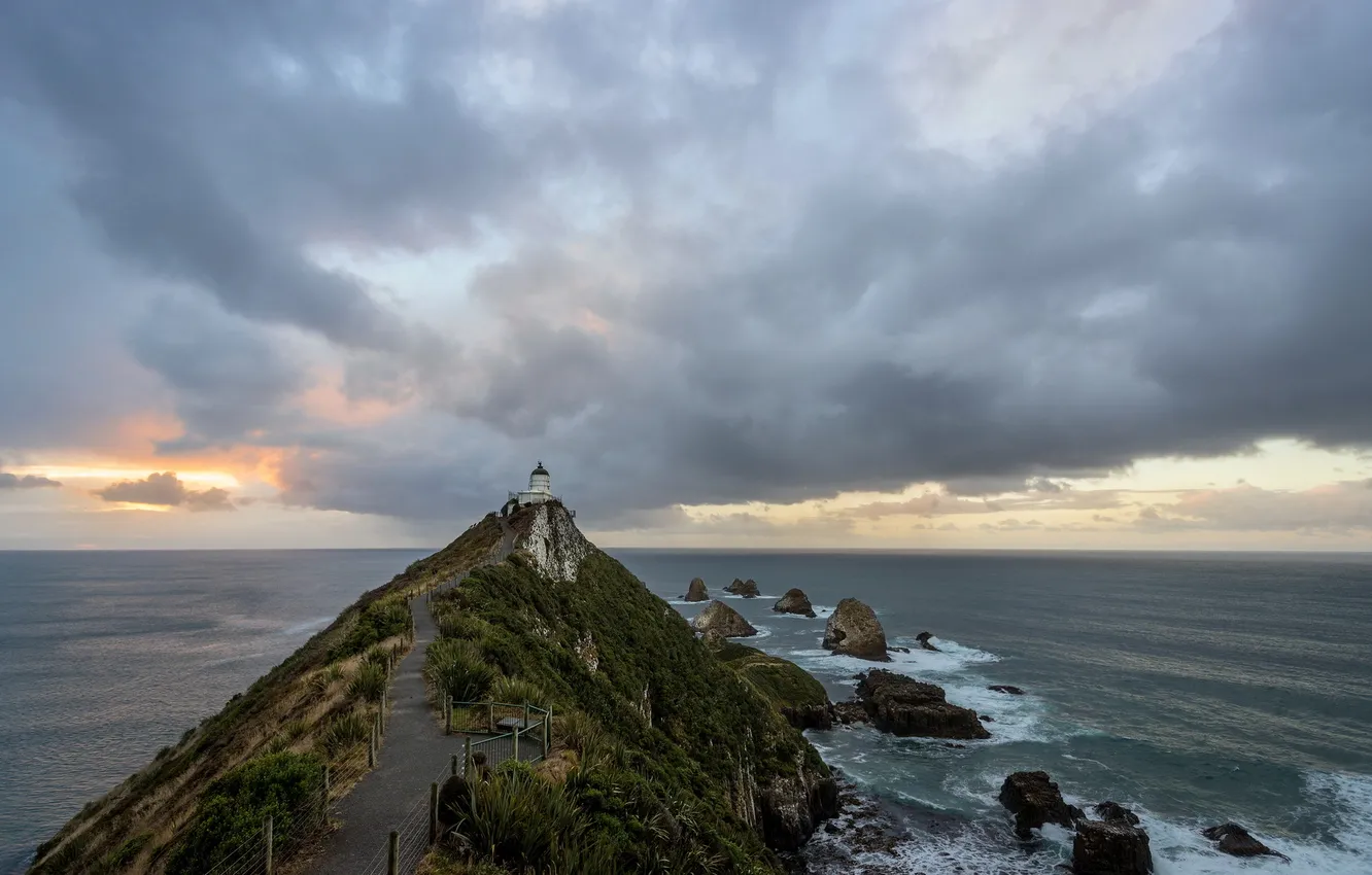 Photo wallpaper sea, the sky, landscape, mountains