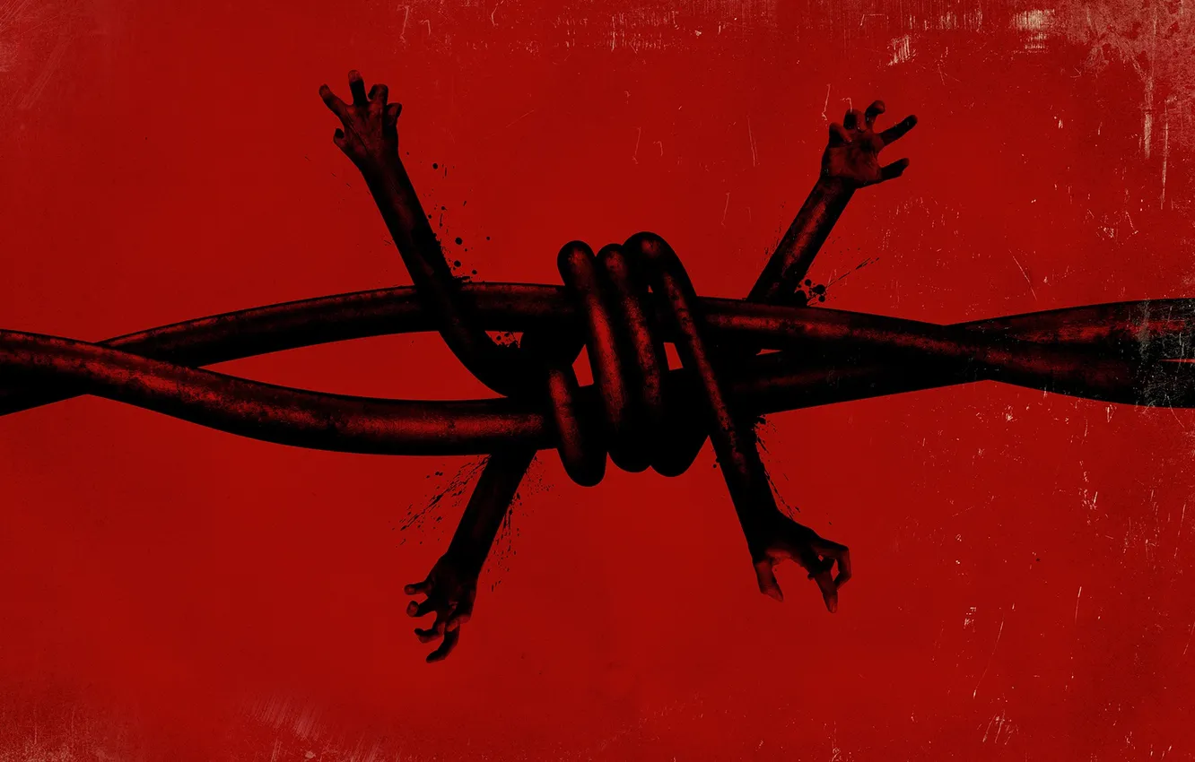 Photo wallpaper Hands, Bethesda Softworks, Tango Gameworks, The Evil Within, Barbed Wire